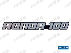 Seat Clásico 470856GRANDE - Anagrama Seat ""RONDA 100"" 22,5cm x 2,5cm