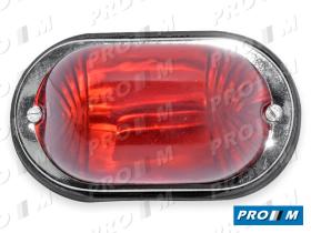 Prom Iluminación 10221 - Piloto ovalado universal rojo