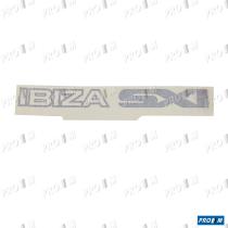 Seat Clásico SE021590012N - Pegatina adhesivo Seat "Ibiza SXI" 36x4cm negro