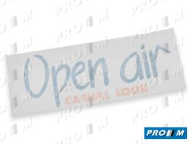 Seat Clásico SE021590024L - Pegatina Open Air-Casual Look negro pequeño