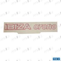 Seat Clásico SE021590112M -  Pegatina adhesivo Seat "Ibiza crono" 34cm X 3,2cm rojo