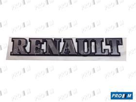 Renault Clásico R2101A - Anagrama "RENAULT" Adhesiva 16.6cm entre agujeros