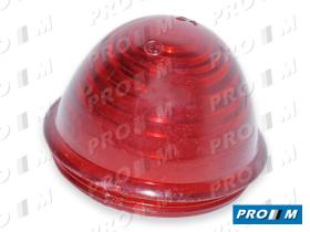 Prom Iluminación 20045R - Tulipa roja piloto redondo universal rosca 45mm