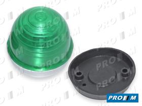 Prom Iluminación 312V - Piloto redondo verde rosca 55mm