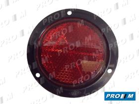 Rinder 752R - Catadrióptico rojo redondo atornillado