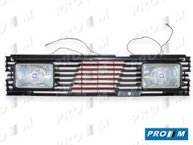 Hella 1FB004770881 - Rejilla central con faros largo alcance  Fiat Uno -89