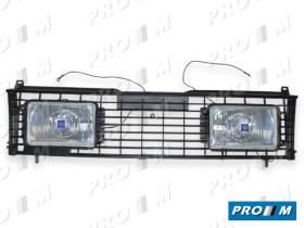 Hella 1FB005790811 - Rejilla con faros largo alcance blancos Audi 80-90 86-