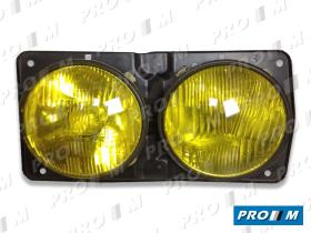 Magneti Marelli F282A - Óptica de faro izquierda amarilla Seat 131 1600-1800