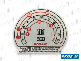 Clásicos PGR600 - Pegatina adhesivo Seat 600 rodaje