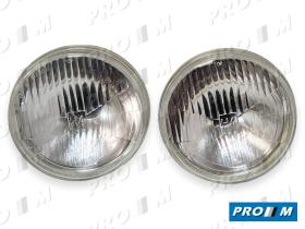 Hella 1A3002850001J - Juego de ópticas universal H4 cristal plano 145mm