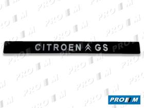 Citroën ->1995 ANAC14 - Anagrama metálico negro adhesivo GS ""CITROEN GS""
