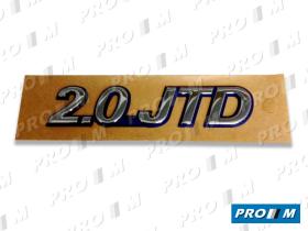 Fiat 1486145693 - Anagrama Fiat ""2.0_JTD"" adhesivo 115mm