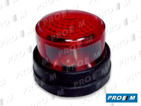 Prom Iluminación PU90 - Piloto rojo con matricula redondo universal 90X70