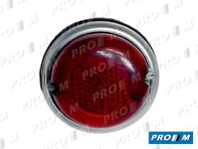 Prom Iluminación 7423 - Piloto trasero redondo rojo tractor 80mm