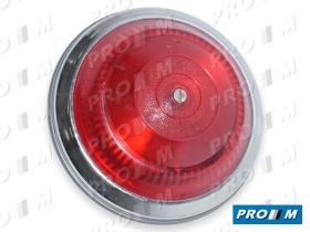 Prom Iluminación PUA125 - Piloto rojo redondo universal americano 125mm