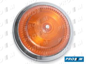 Prom Iluminación PUA125A - Piiloto universal americano ámbar redondo 125mm
