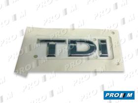 Seat Clásico 1M5853687A - Anagrama Seat Toledo-Leon ""TDI"" plata adhesivo
