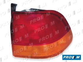 Pro//M Iluminación 16370432AA - Piloto trasero derecho Honda Civic ámbar 4P 96-