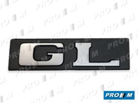 Material Peugeot 490832 - Anagrama Peugeot ""GL"" adhesivo