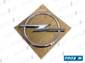 Opel 93178744 - Anagrama  redondo 110 mm cromado adhesivo Opel