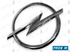 Opel 93178744 - Anagrama redondo cromado adhesivo Opel