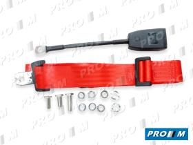 Accesorios 300/30RED - Cinturón de seguridad estático 3 puntos 30cm rojo