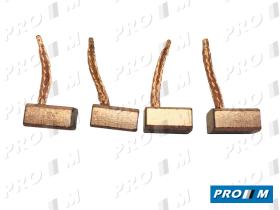 Electricidad BSX1494 - Juego escobillas de arranque Talbot 1200- Peugeot 205