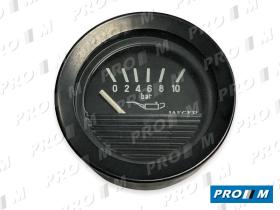 Magneti Marelli 9682 - Reloj presión de aceite redondo marco negro Jaeger 12V