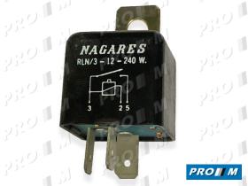 Nagares RLN312 - Relé 3 terminales 12 voltios 240W