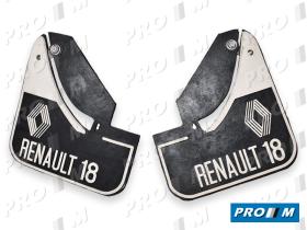 Renault Clásico 601T - Juego faldillas traseras Renault 18