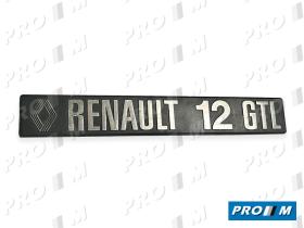 Renault Clásico R1841R - Anagrama trasero  ""^ RENAULT 12 GTL""