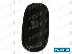  ESPEJOS 109N - Espejo retrovisor ovalado brida universal negro