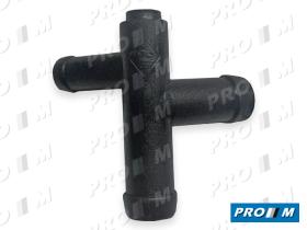 Caucho Metal TCR-12P - T plástico3 salidas Renault 12 3 salidas